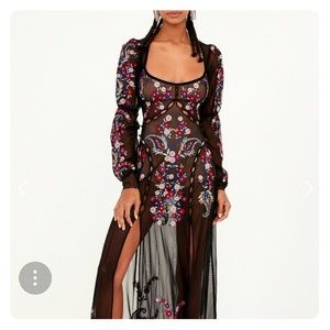 For Love and Lemons Ester Ebroidery Maxi Dress